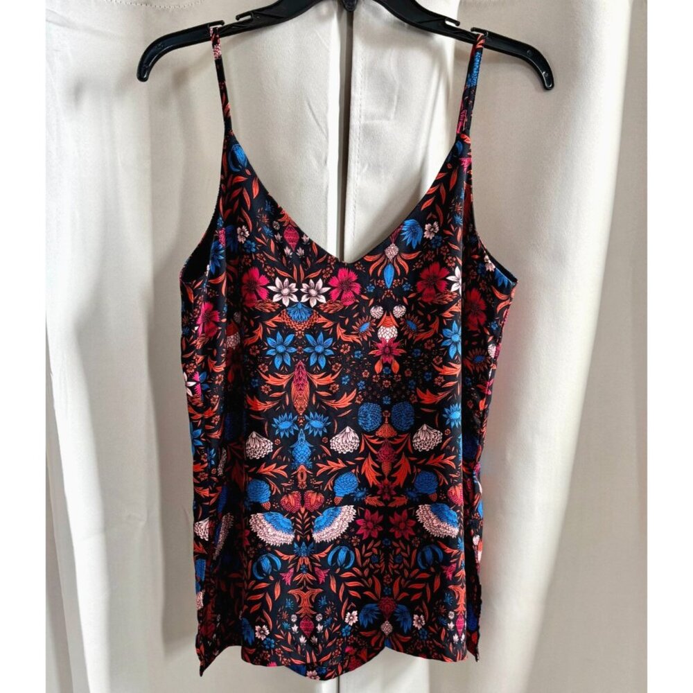 HM Womens Cami Top Size 6 Floral‎ Retro Festival Boho Western Rustic Chic 17868